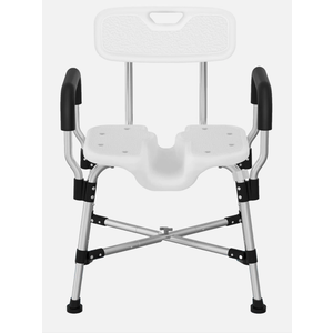 Medhelp Meday Shower Chair for Inside Shower - Heavy Duty Reinforced Crossbar U-Shape