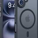 Miracase Magnetic Series for iPhone 16 Case [Compatible with MagSafe] Military-Grade Protection, Anti-Fingerprint, Slim Phone Case for iPhone 16 6.1 inch - Black