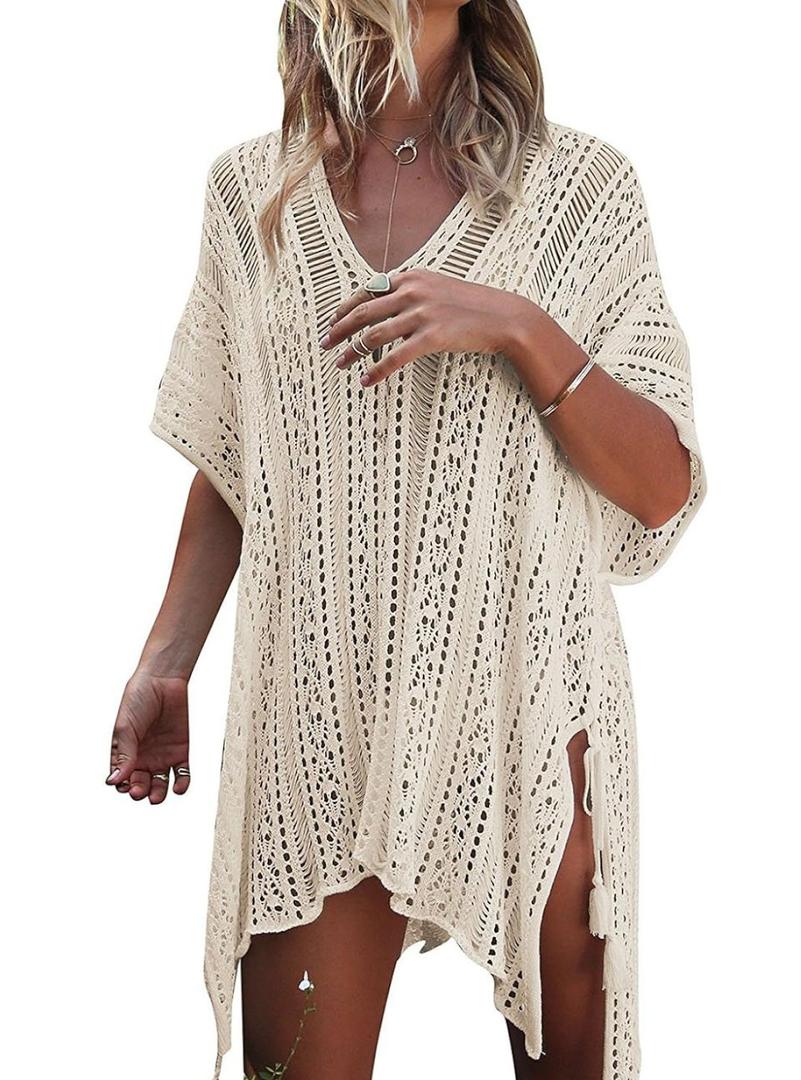 HARHAY Women's Summer Swimsuit Bikini 2023 Beach Swimwear Crochet Cover up One Size