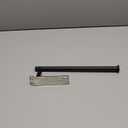 theaoo Paper Towel Holder - Under Cabinet Paper Towel Holder for Kitchen, Adhesive Paper Towel Roll Rack for Bathroom Towel, Wall Mounted Matte Black Paper Towel Rack, SUS304 Stainless Steel