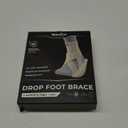 Welnove 2 Pack Drop Foot Brace with Arch SupportAFO Brace for Walking Relieve The Instability of Lower Limbs by Foot Drop, MS, TBI, Spinal Cord Injury, Cerebral Palsy(Beige, Include Left and Right)