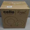 Cello Regal Dinnerware Set of 18 pieces, Service for 6, Chip & Scratch Resistant, Lightweight Round Plates and Bowls Set, Microwave & Dishwasher safe, Opalware Dinner Set, Plain
