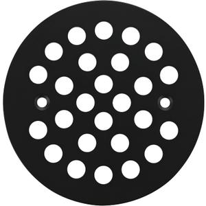 4-1/4 Inch Screw-in Shower Drain Cover Replacement Floor Strainer - Brushed Nickel, Brushed Gold, Oil Rubbed Bronze, Chrome, Antique Bronze, Black