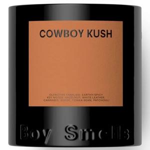 Boy Smells Cowboy Kush Scented Candles for Men and Women - Soy, Coconut Wax Candle Blend - Aromatic Candles for Home with Suede, Saffron and Patchouli
