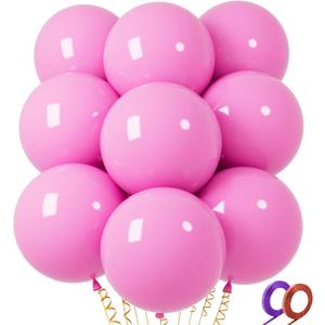 32Pcs Pink Big Balloons 18 Inch, Round Large Latex Party Balloons for Birthday Wedding Decorations. (pink)