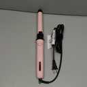 Rotating Curling Iron Set, Automatic Curling Wand for Long Hair Easy to Use Hair Curler Get Effortlessly-Chic Beach Waves 3 Sizes Ceramic Barrel 0.75" 1" 1.25" to 430F with Home Button, Dual Voltage (Pink)