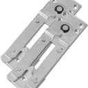 HOWDIA Sectional Couch Connectors, 175mm Sectional Couch Clips Adjustable Sofa Connectors, Keep Your Sectional Sofa Together, Heavy Duty Alligator Clamps Joint Clip for Modular Couch Furniture 2 Pcs