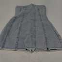 ELLEVEN High Stretchy Strapless Denim Dress for Women, Summer Sexy Bodycon Mini Jean Dresses for Women 2025 Western Outfit, (XS)