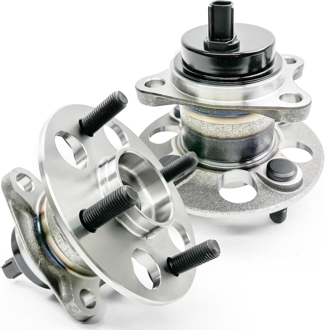 2Pcs 512370 Rear Wheel Bearing Hub Assembly Compatible with Toyota Yaris 2006-2014, Prius C 2012-2019,for Scion iQ 2013, 4 Lugs w/ABS
