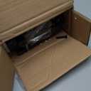 HOOBRO 47.2" Skinny Console Table with Power Outlets, 5.9" Behind Couch Table with Charging Station, Narrow Sofa Table, Long and Thin Table for Entryway, Living Room, Black BB15XG01G1