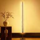NUÜR Modern Floor Lamp, Dimmable Standing Lamp with Remote Control, Stepless Adjustable Colours & Brightness, Industrial Lighting for Living Room, Bedroom, Office (Floor Lamp for Bedroom)