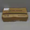 GOSCHE Portable Camping Shower, 8000mAh Rechargeable Outdoor Shower Pump with 20L Collapsible Bucket, Intelligent LED Display, IPX8 Waterproof Pump for RV, Travel, Hiking, Pet Bath, Beach