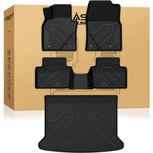 LASFIT Floor Mats & Cargo Mat Fit for Mazda CX-30 2025-2020 Custom Fit TPE All Weather Car Mats 2025 2024 2023 2022 2021 2020 Floor Liners & Trunk Mat Full Set Accessories for Mazda CX30, Black