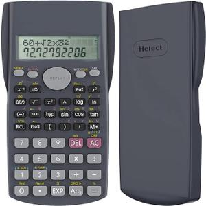Helect 2Line Engineering Scientific Calculator, Suitable for School and Business (Black)