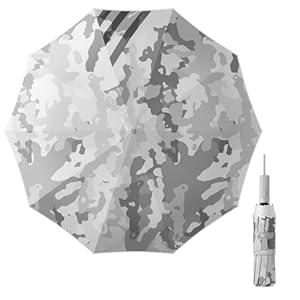 Kesteo Premium Travel Umbrella, Windproof Umbrellas for Rain & Sun, Automatic, Foldable Reverse Rain Umbrella for Women Men, Sturdy Frame, Portable UV Protection, JDMX