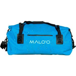 Maloo Waterproof Dry Duffel, Heavy-Duty Roll Top Waterproof Gear Bag with Shoulder Strap & Molle Loops, Marine Duffel for Kayaking, Boating, Camping, Beach & Travel, Blue, 60L