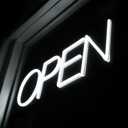 Open Signs for Business 12V/2A Ultra Bright LED Neon Open Sign 22 Inch Lighted Open Sign Electric Light Up Open Sign for Business Storefront Window Glass Door Retail Shop Store Bar Salon Restaurant,White