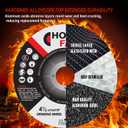 4-1/2 Thick Grinding Wheels, 25 Pack-HOMO FABER General Purpose Metal & Stainless Steel. Depressed Center Metal Grinding Disc for Angle Grinders, 4.5 X 1/4 X 7/8 (115 * 6.0 * 22.2 mm)