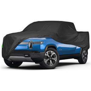 Proadsy Car Cover for Rivian R1T 2026 2025 2024 2023 2022 Windproof All Weather Waterproof Sun Rain UV Dust Snow Protection Outdoor Custom-fit All Weather Car Covers