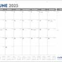 GuassLee Desk Calendar 2025 Large 22"x17", 2025-2026 Desk Calendar School Year, 19 Month from Jun. 2025 to Dec. 2026, Big Monthly Calendar with Julian Date Large Ruled Blocks for Office Home Planner (White)