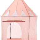 Soft Pink Pop Up Tent for Kids, Starry Grey Princess Tent Indoor & Outdoor Tent, Girl Tent Kids & Toddlers, 53 x 39 inches