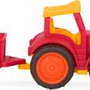 Battat  Wonder Wheels  Red Toy Tractor And Trailer  Farm Toys For Kids, Toddlers  Pretend Play  Recyclable Materials  1 year +