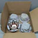 1980-1996 F150 Bronco Van Chrome Wheel Hub Center Caps Black Center 4 PCS