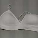 Seamless Bra for Women Low Back Bralette Wirefree Spaghetti Bra with Padded Removeable, Large 