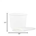 TOSSWARE NATURAL 12oz Arc - Plant Based 98mm Clear Cold Cups - Plastic Alternative for Parties, Bachelorettes, Weddings - Recyclable - Set of 500
