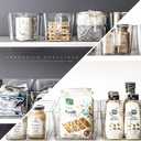 BINO | Clear Storage Organizer, Medium | THE HOLDER COLLECTION | Clear Containers for Organizing with Built-in Handles | Pantry Organization and Storage | Fridge Organizer | Smart Bin Cabinet