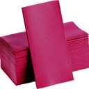 Fuchsia Napkins | Linen Feel Guest Disposable Cloth Like Paper Lunch Napkins | Hand Towels | Soft, Absorbent, Paper Hand Napkins for Kitchen, Bathroom, Parties, Weddings, Dinners Or Events | 50 Pack (Magenta)