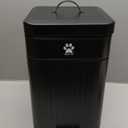 Dog Poop Trash Can Outside - Outdoor Dog Waste Trash Can with Lid - Odor Proof Waste Station Container for Backyard - 12L/3.2Gal, Black, Large 