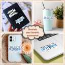 (3Pcs) Never Forget The Difference You Make Sticker Motivational Quote Inspirational Decals Waterproof Vinyl Stickers for Books Laptops Phone Water Bottles Tumbler Cup Kindle 3 Inch