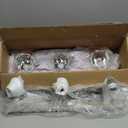 VOLISUN Crystal Vanity Lights - 3 Light Modern Stainless Steel Bathroom Light Over Mirror, Chrome Finish - UL Certificated (Exclude Bulb)
