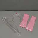 Aolliya Pink Witch Dress for Girls 2 Piece Good Witch Costumes Halloween Fancy Dress Up Party Birthday Cosplay Outfits (4-5 Years)