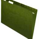 Pendaflex Recycled Hanging File Folders, 25 Pack, Green, Legal Size (8.5" x 14"), 5 Tab Positions, Includes Tabs and Inserts, Eco-Friendly Hanging Files for Office and Document Organization