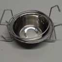 QBLEEV Stainless Steel Birdcage Feeder Bowls for Hamster Cage, 150ml, 5 oz (2 Pack)