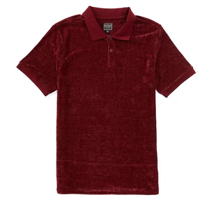 Guess Short Sleeve Parker Velour Polo Shirt Size Small, 