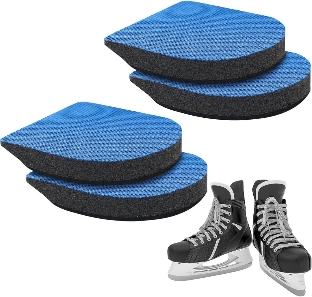 2 Pairs Hockey Skate Performance Insert Hockey Cushion Insoles Shoe Inserts for Skates Roller Games Practices Players