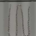 2 Yard Rhinestone Chain Trim Diamond Applique Embellishment for Wedding Party Decoration & Bridal Costume Embellishment Clothing Accessories (Silver)