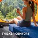 Memory Foam Camping Mattress, Extra Thick 4 Inch Dual Layer Sleeping Pad, Size: Single: 75*30*4"