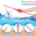 Libima 60 Pcs Crayon Water Gun Water Shooters Long Range Blasters Bulk Summer Toy Pool Toys for Summer Swimming Pool Outdoor Game Backyard Beach Party (19 Inch,Cool)