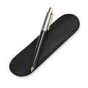 MAKYN Leather Pen Case, Single Pen Pouch Cover, Fountain Pen Sleeve Holder (Black)