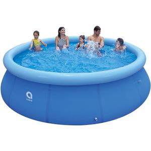 DIMAR GARDEN 12ft x 36in Inflatable Swimming Pool, Outdoor Above Ground Blow Up Pools