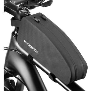 ROCKBROS Top Tube Bag Bike Frame Bag with Dual Zippers Bike Pouch (Large(1.6L))