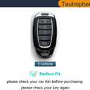 Key Fob Cover Compatible with Smart Key (5 Button, Gold and Black)