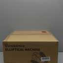 MAXPLUS 2025 New Under Desk Elliptical Machine, Electric Exerciser Pro with 16 Adjustable Speed, Quiet and Fully Assembled with Remote Control & Non-Slip Foot Straps