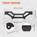 Kemimoto X3 Shock Tower Light Bar Mount Compatible with Can-Am Maverick X3 & X3 Max X RS Turbo R, Work with 10"-14" LED Front Light Bar Mounting Kit