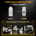 2 x GLOWBRI White 194 LED Bulbs License Plate/Interior/Dashboard/Reading Lights
