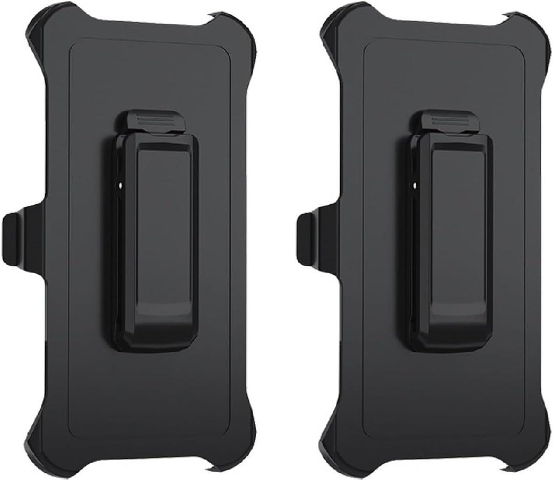 2 Pack Replacement Belt Clip Holster for OtterBox Defender Series Case Apple (iPhone 16 Pro Max (6.9"))